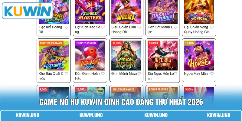Game nổ hũ KUWIN đỉnh cao đáng thử nhất 2026